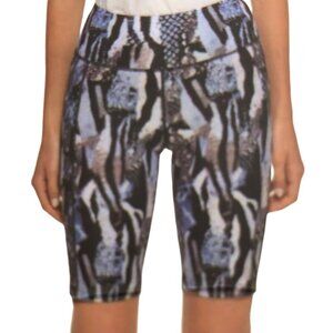 CALVIN KLEIN PERFORMANCE HIGH RISE‎ PRINT SHORTS XS NWT